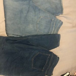 2 pairs Old Navy Built In Warm Skinny Jeans